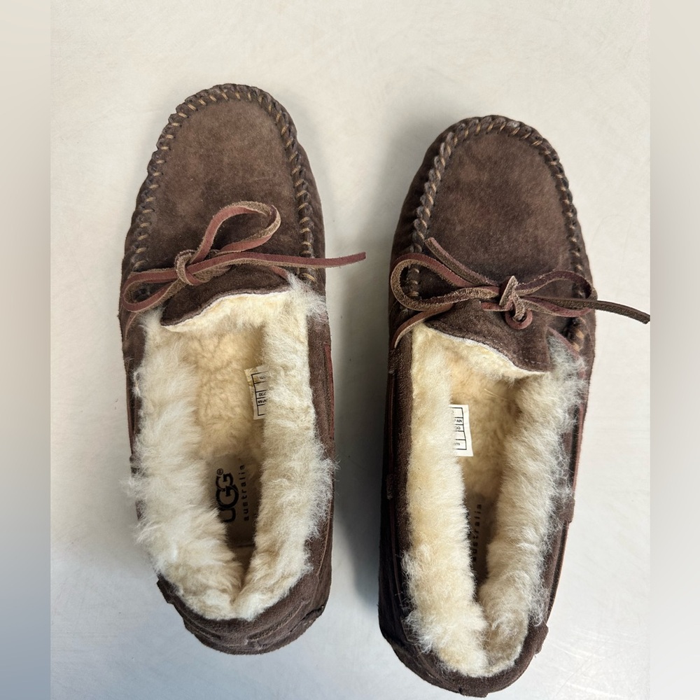 UGG Fluffy Sheepskin Slippers.